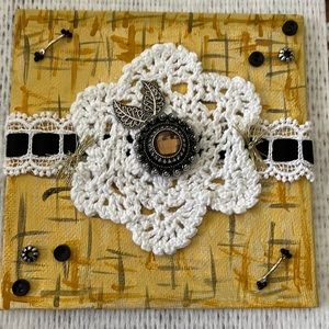 Hand painted canvas decor